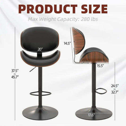 Bar Stools Set of 4 for Kitchen Counter, Bar Height