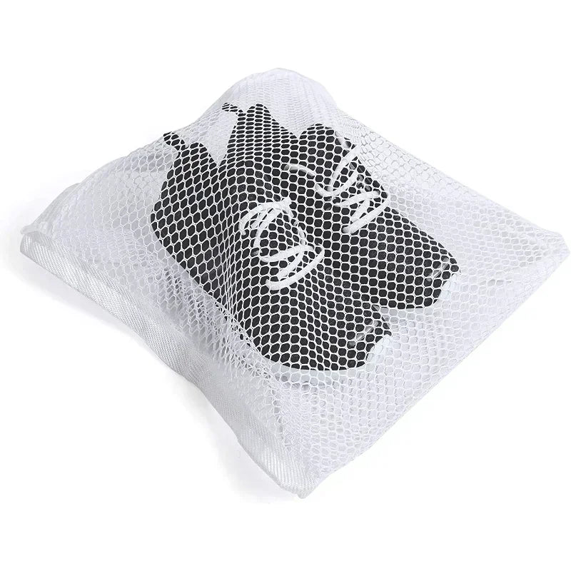 2 White Shoe or Clothes Laundry Bags