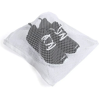 2 White Shoe or Clothes Laundry Bags