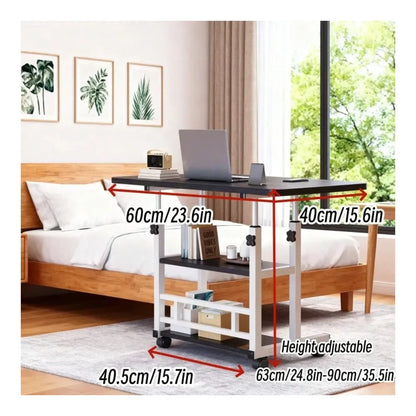 Computer Desk Adjustable Height With Wheels Heavy Duty