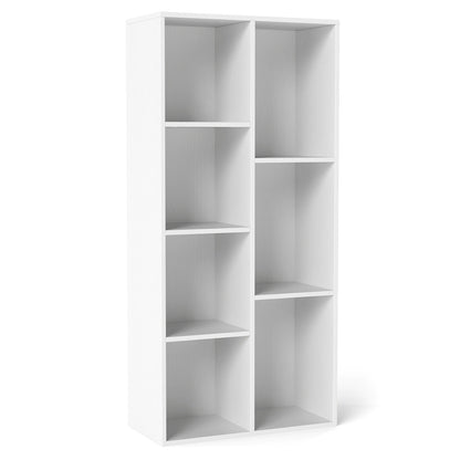 7-Cube Bookcase, Vertical or Horizontal Freestanding Bookshelf.