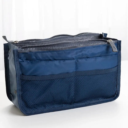 Multi Functional Large Capacity Makeup Bag Double Zipper