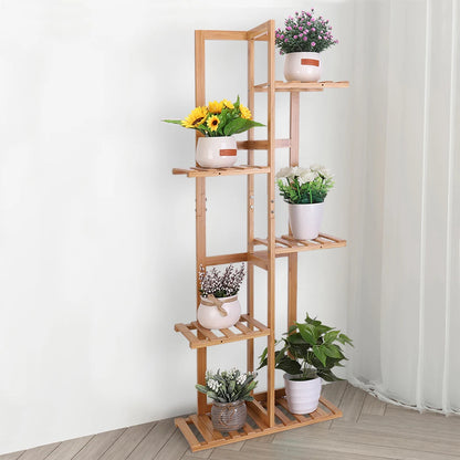 Tall Bamboo Plant Stand Flower Display Rack