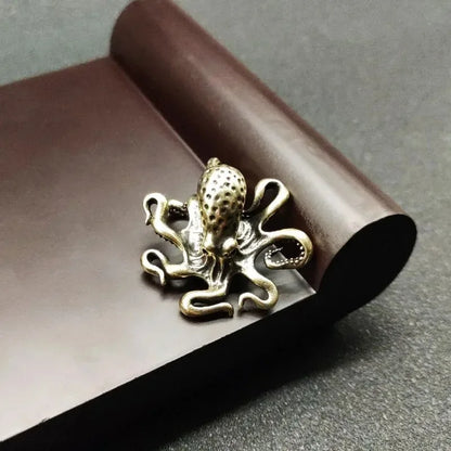 Brass Octopus Antique Copper Animal Figurines Miniatures