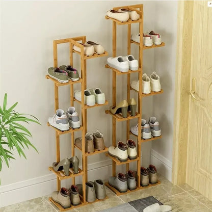 Tall Bamboo Plant Stand Flower Display Rack