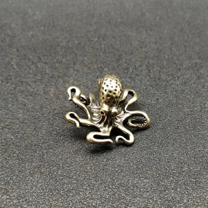 Brass Octopus Antique Copper Animal Figurines Miniatures