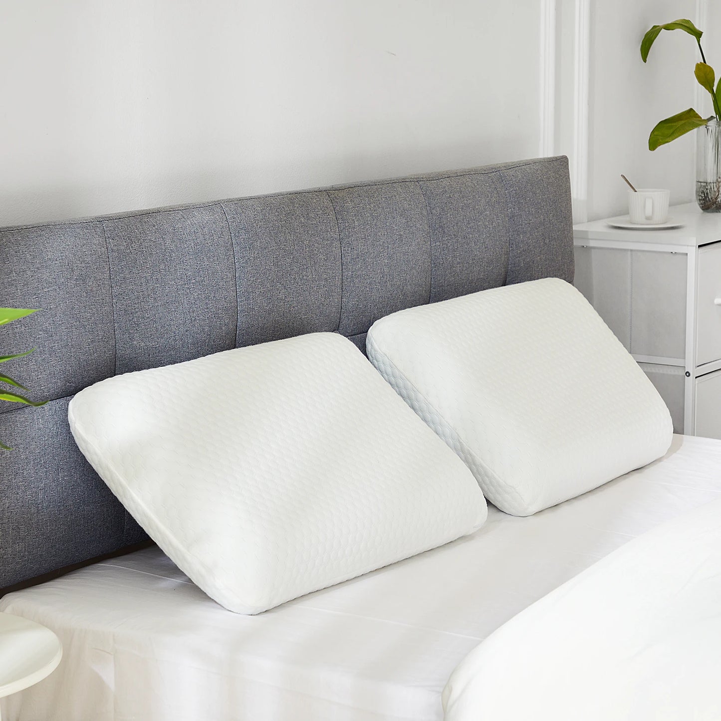 1-piece Memory Foam Pillows, Neck Pillow Ventilated Cooling