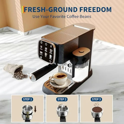 Professional Espresso Machine with Milk Frother