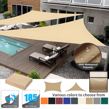 Triangle Sun Shade or Outdoor Patio, Garden Awning