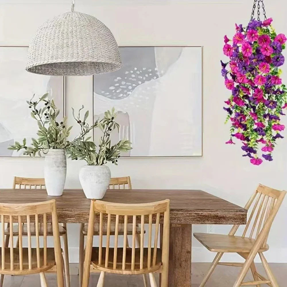 New Artificial Hanging Flowers and Plants UV-Resistant