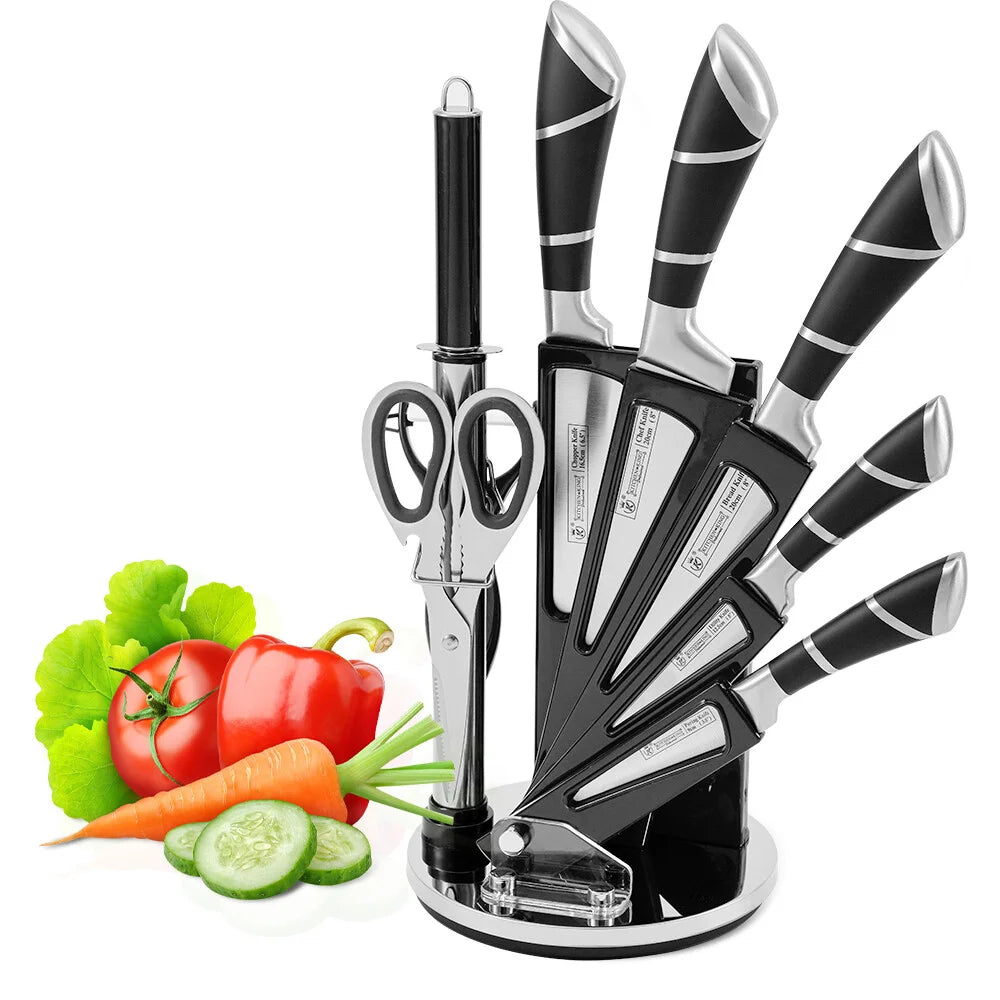 Stainless Steel Kitchen Knife Set Sharp Non-Stick Chef Knives