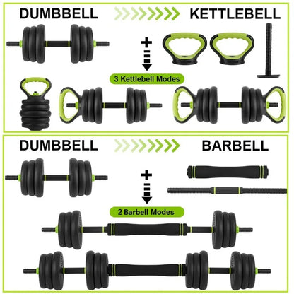 Adjustable Dumbbells 44/66/88Lbs Free Weight Set with Connector