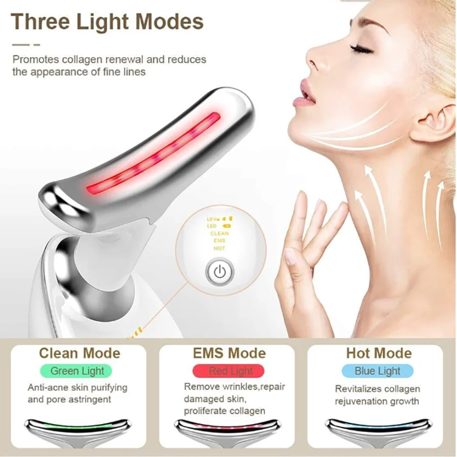 EMS Neck & Face Lifting Massager — Tighten & Firm at Home