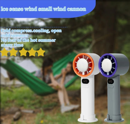 Portable Fan 120-Speed Digital Display Ice Cooling