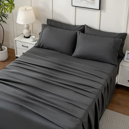 Cooling Queen Size Sheet Set,  Breathable And Comfortable