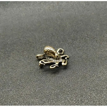 Brass Octopus Antique Copper Animal Figurines Miniatures