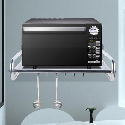 Microwave Oven Rack Stainless Steel Wall-Mounted Shelf