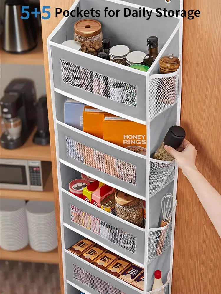 Over the Door 5‑Shelf Organizer, Large Pockets