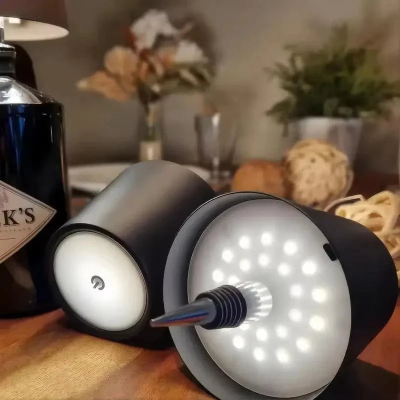 Wine Bottle LED Wireless Table Lamp USB Rechargeable