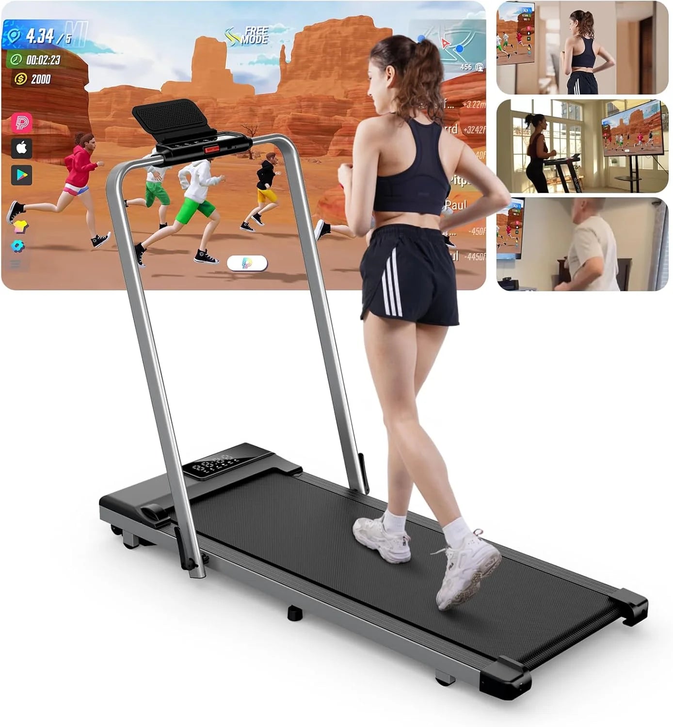 Home  Folding Walking pad Treadmill MAX 300lbs