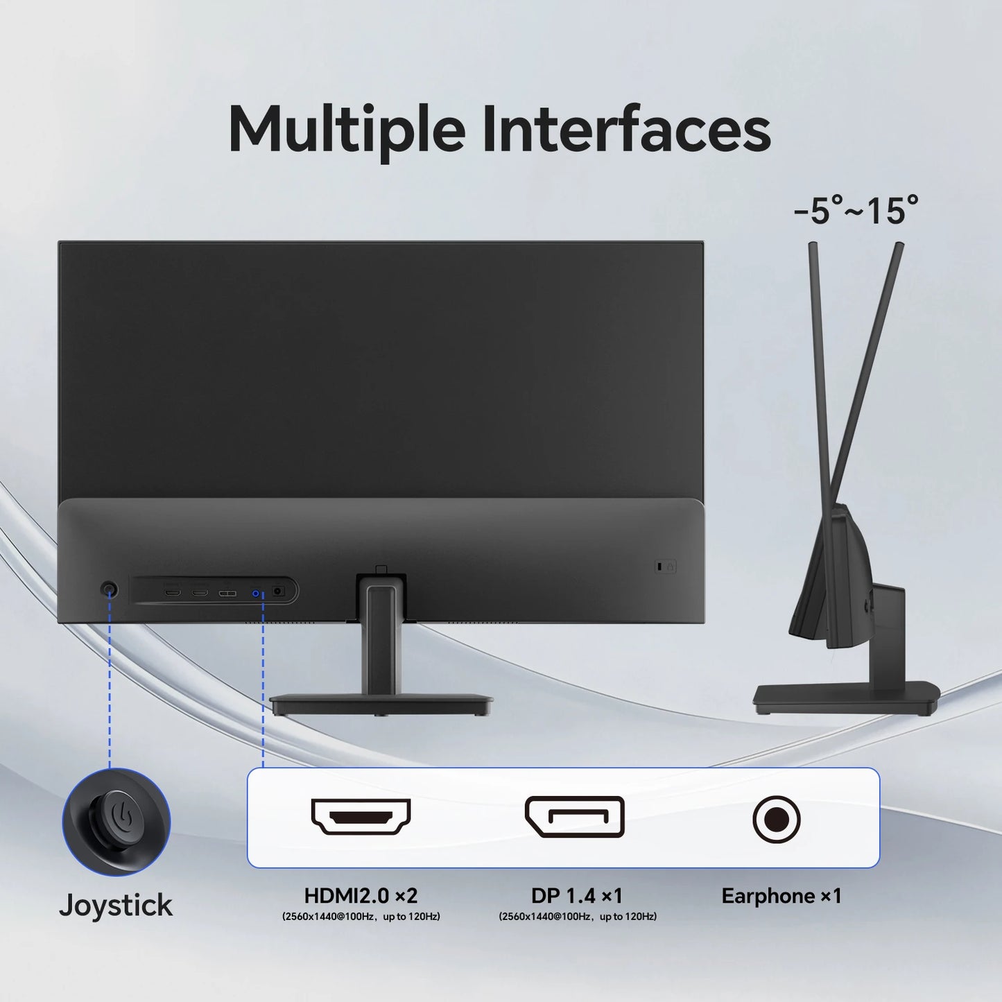 KTC 27 Inch Computer Monitor - QHD Display
