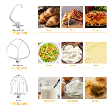 Kitchen Food Stand Mixer, Blender, Whip Dough Kneader,