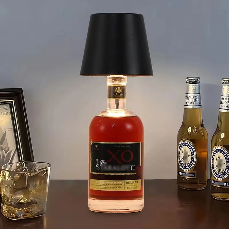 Wine Bottle LED Wireless Table Lamp USB Rechargeable