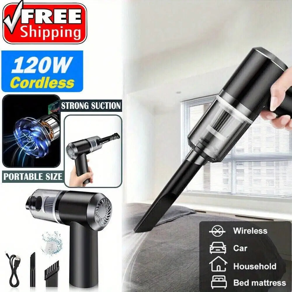 Multi Functional Portable Car or Home Vacuum Cleaner