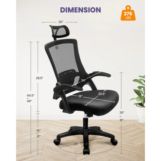 Home Office Desk Chair High Back Computer Gaming