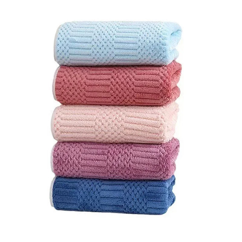 5pcs Soft Towel Set, Absorbent Quick-Drying,