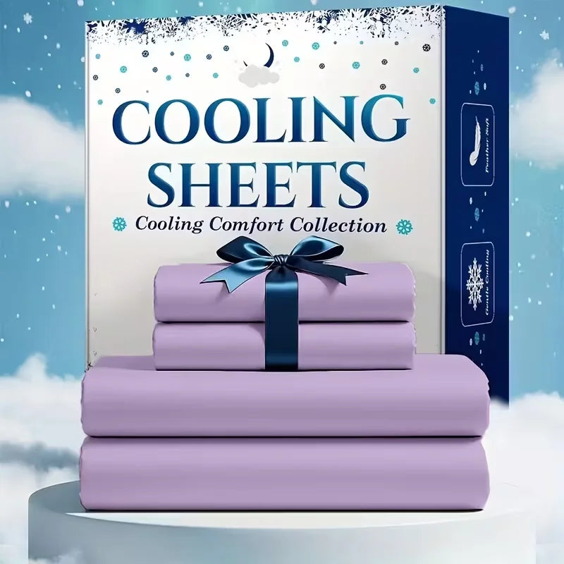 Cooling Queen Size Sheet Set,  Breathable And Comfortable