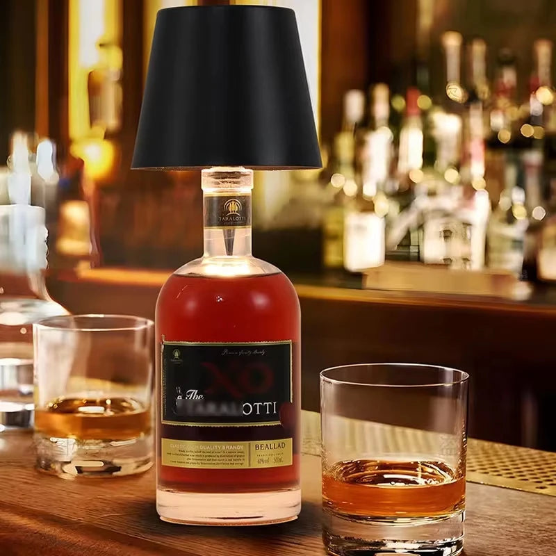 Wine Bottle LED Wireless Table Lamp USB Rechargeable