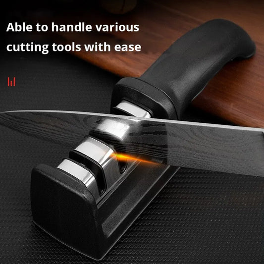 Knife Sharpener  Multi Functional Hand Held Three Purpose