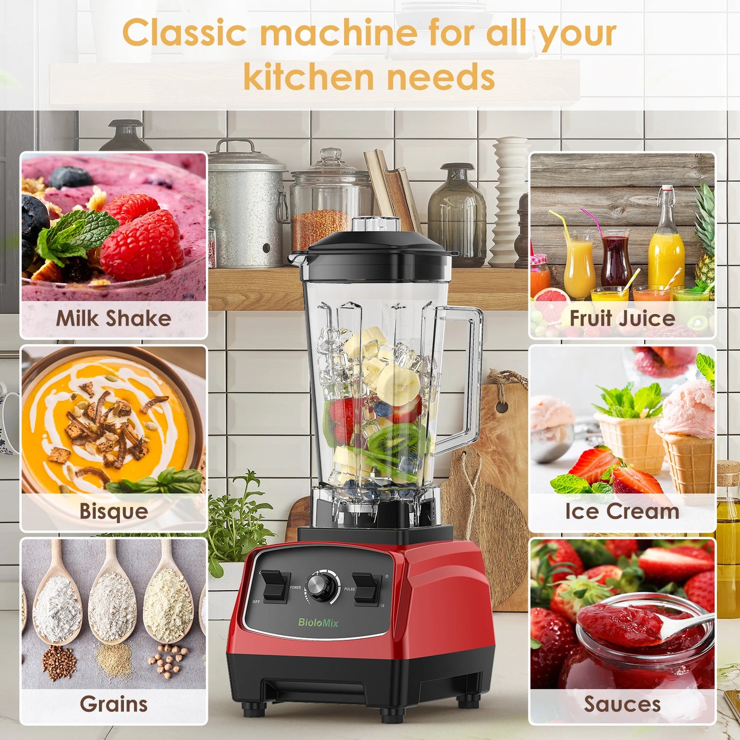 3HP  Heavy Duty Commercial Grade Blender Mixer Juicer