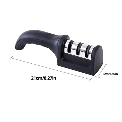 Knife Sharpener  Multi Functional Hand Held Three Purpose