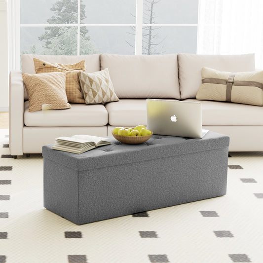 Ottoman Bench Hidden Storage Footstool Toy Box