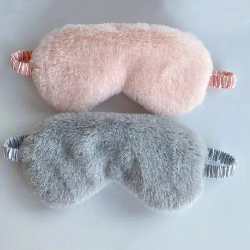 Sleeping Mask Sleeping Blindfold Soft Plush Eye Masks