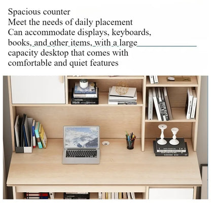 Computer Desk Bookcase  Study desk and chair