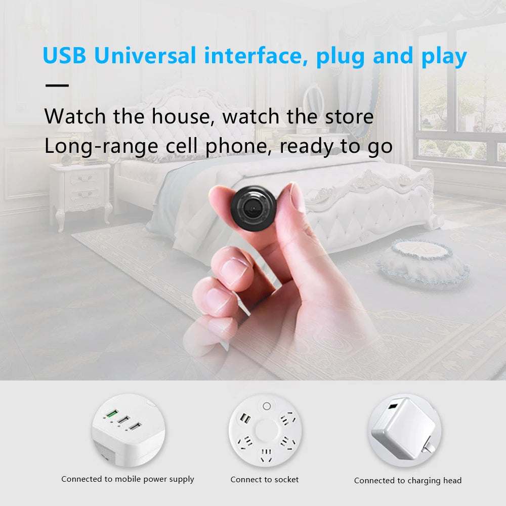 1080P WiFi Camera, Night Vision, Recording, Remote Monitoring