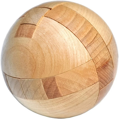 Wooden puzzle ball, cultivating problem-solving skills