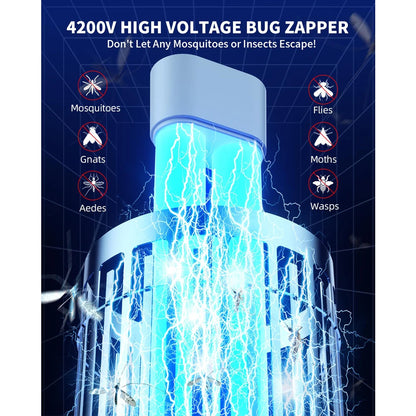 Bug Zapper Outdoor Mosquito Zapper with Dual LED Light