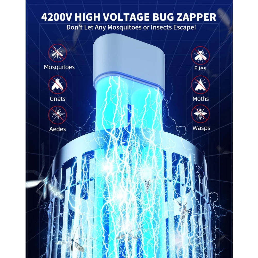 Bug Zapper Outdoor Mosquito Zapper with Dual LED Light