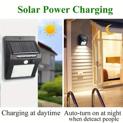 Waterproof Solar Outdoor Lights - Set of 4 Motion Sensor
