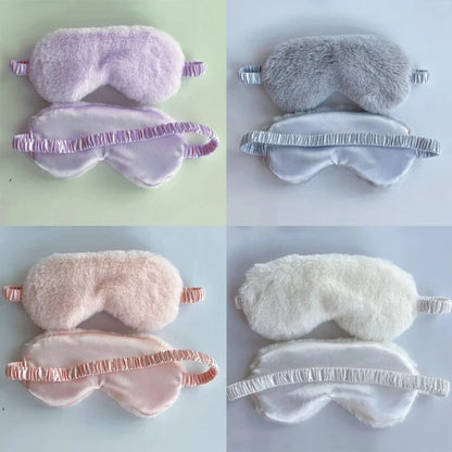 Sleeping Mask Sleeping Blindfold Soft Plush Eye Masks
