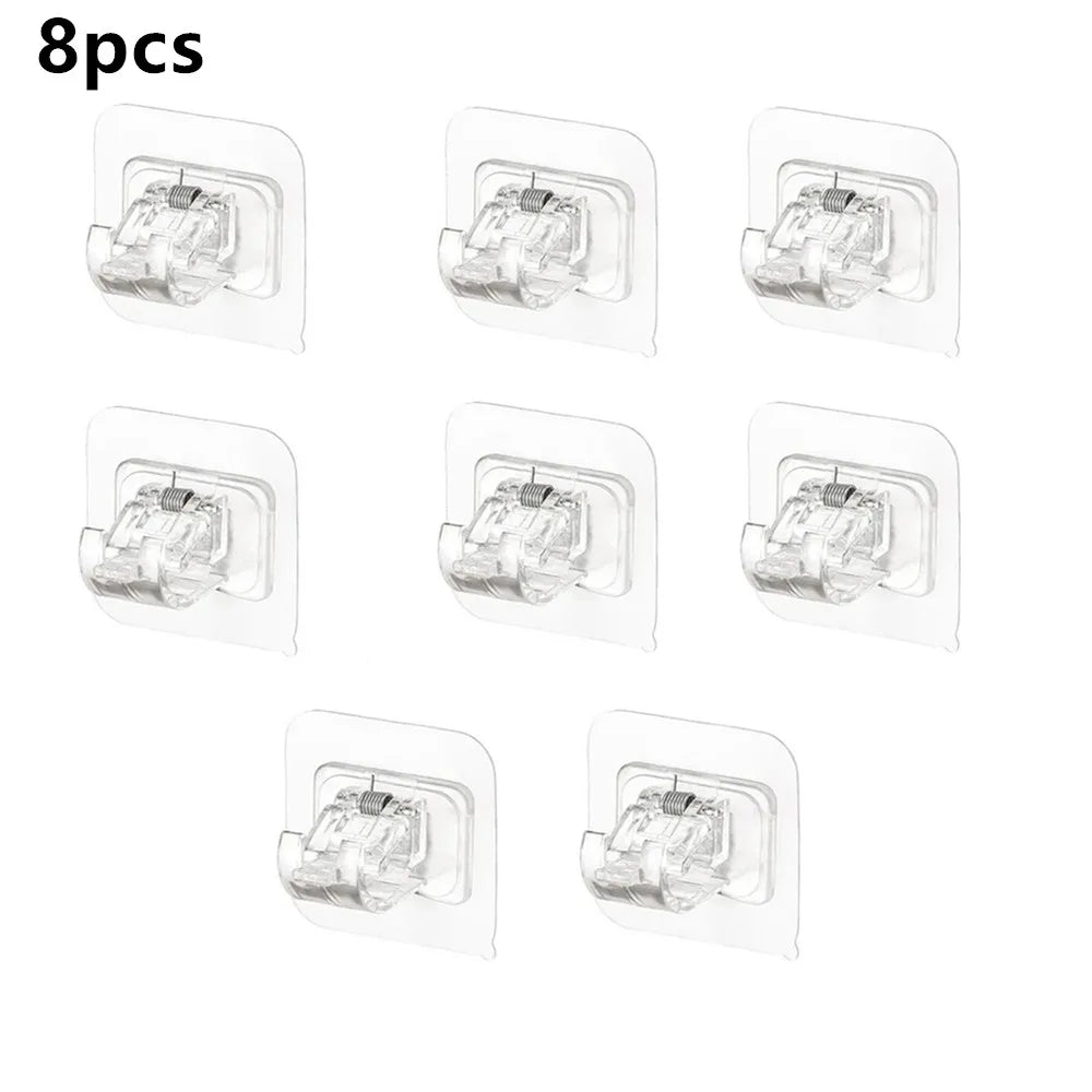 Self Adhesive Hooks Curtain Rod Clip Hook