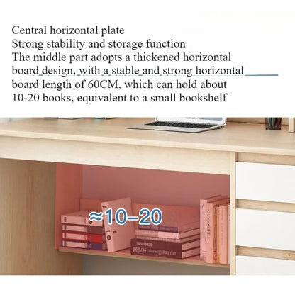 Computer Desk Bookcase  Study desk and chair