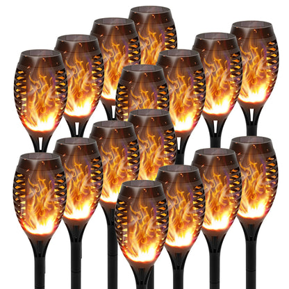Outdoor LED 4/6/8/12Pcs Solar Torch Lights