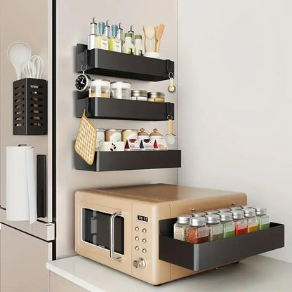 Magnetic Spice Rack for Refrigerator, Kitchen Organizer