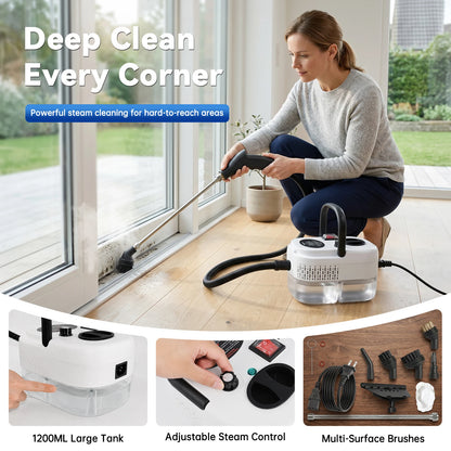 Portable Steam Cleaner — Blasts Grease & Grime in Seconds