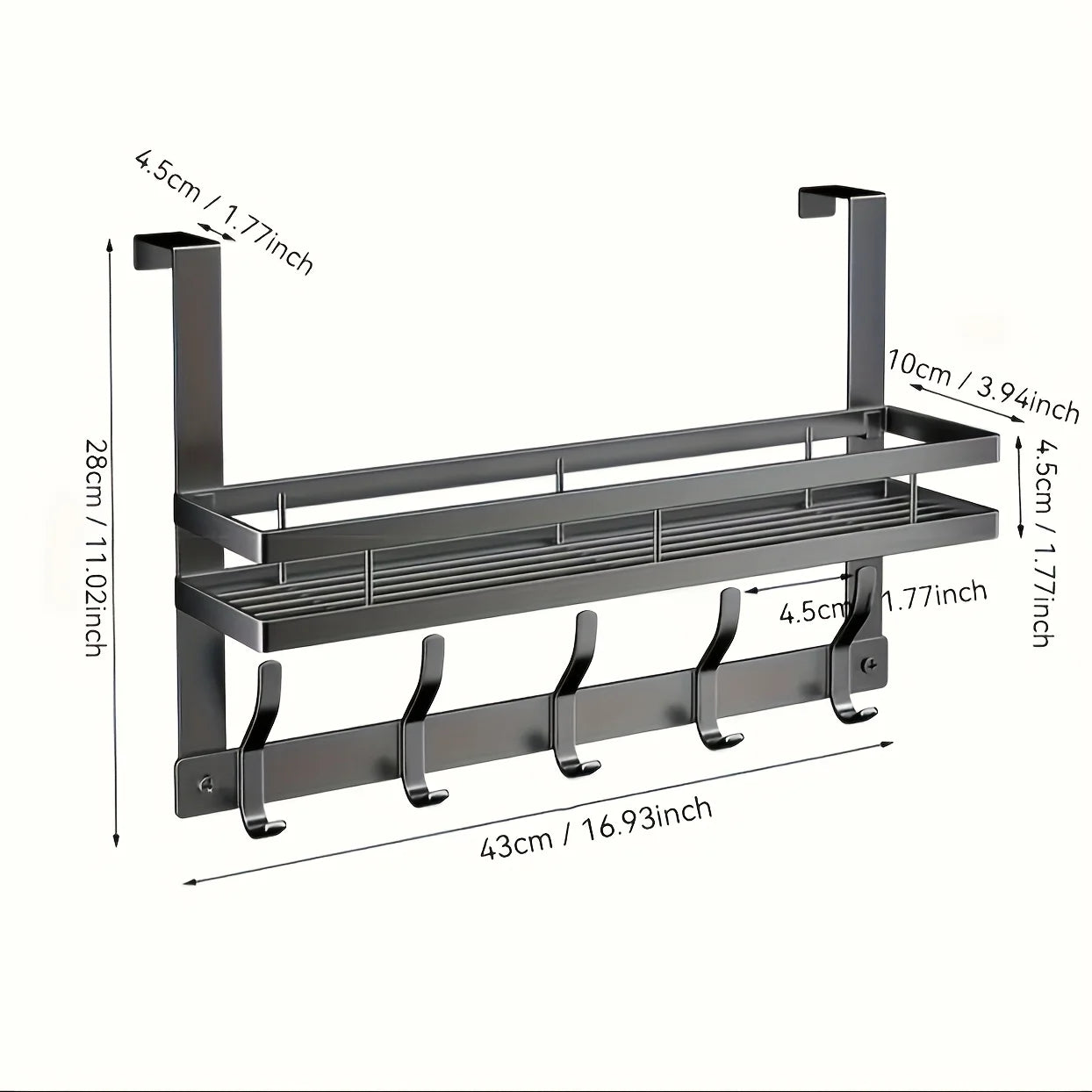 Metal Storage Rack For Kitchen Bathroom Bedroom